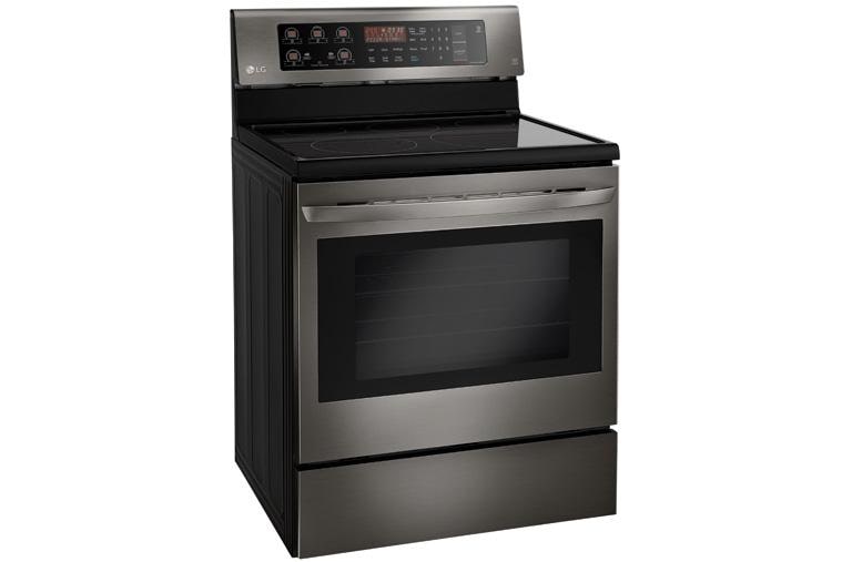 LG 6.3 cu. ft. Electric Single Oven Range with True Convection and EasyClean®, LRE3193BD, thumbnail 2