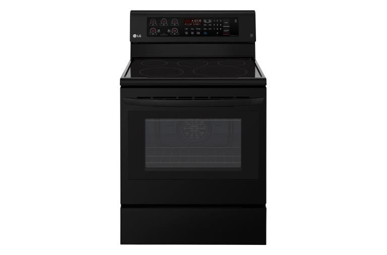 LG 6.3 cu. ft. Electric Single Oven Range with True Convection and EasyClean®, LRE3193SB, thumbnail 1