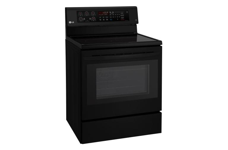 LG 6.3 cu. ft. Electric Single Oven Range with True Convection and EasyClean®, LRE3193SB, thumbnail 2