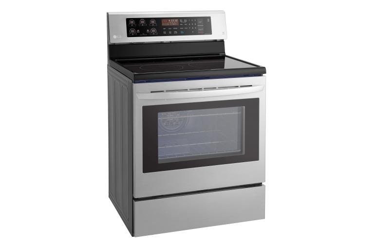 LG 6.3 cu. ft. Electric Single Oven Range with True Convection and EasyClean®, LRE3193ST, thumbnail 2