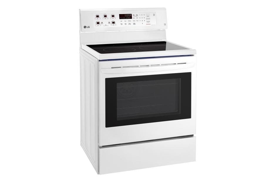 LG 6.3 cu. ft. Electric Single Oven Range with True Convection and EasyClean®, LRE3193SW, thumbnail 2