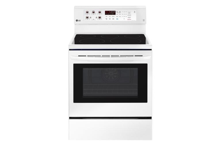 LG 6.3 cu. ft. Electric Single Oven Range with True Convection and EasyClean®, LRE3193SW, thumbnail 1