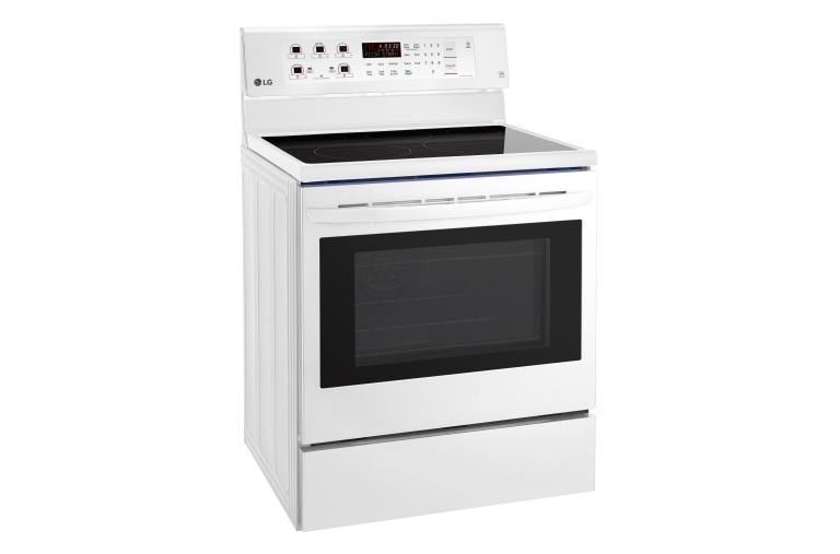 LG 6.3 cu. ft. Electric Single Oven Range with True Convection and EasyClean®, LRE3193SW, thumbnail 2
