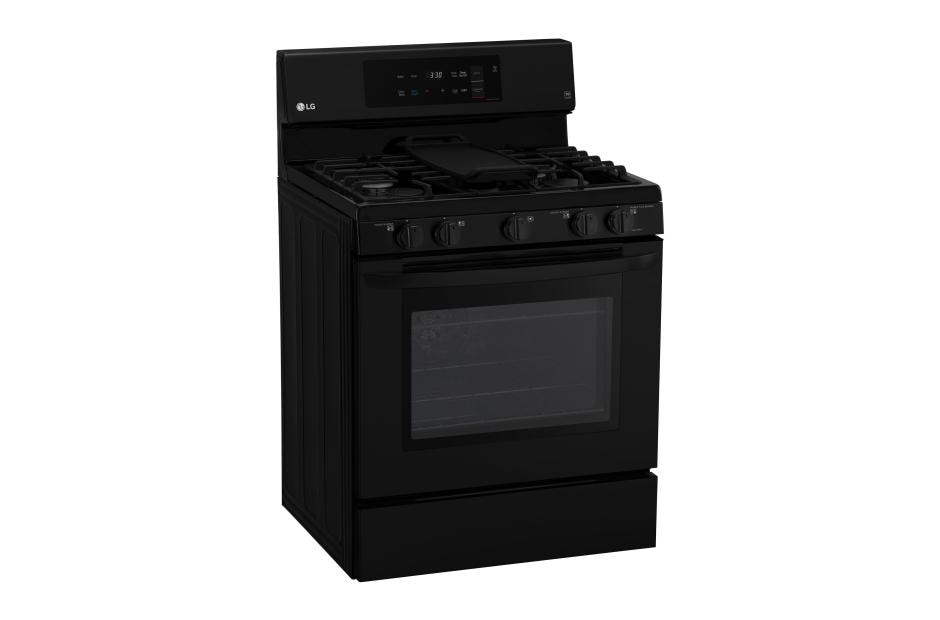LG 5.4 cu. ft. Gas Single Oven Range with EvenJet™ Fan Convection and EasyClean®, LRG3193SB, thumbnail 2