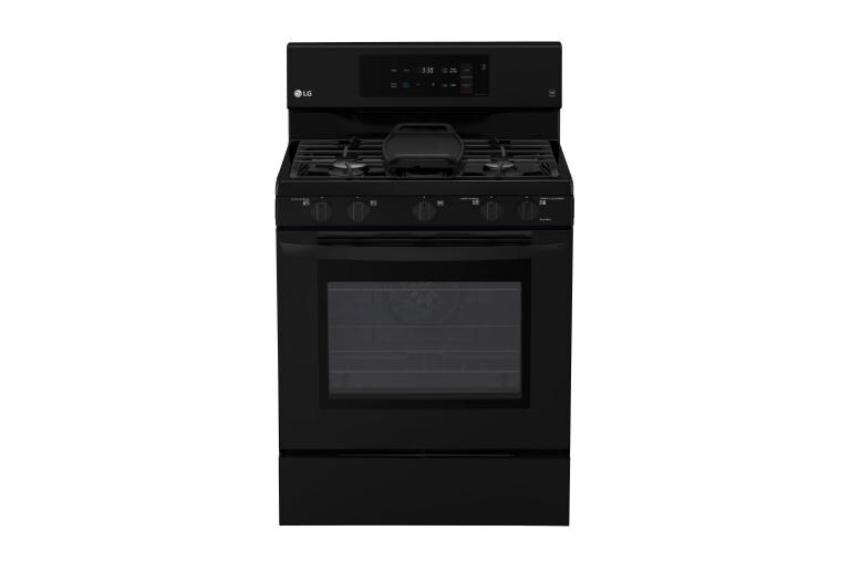 LG 5.4 cu. ft. Gas Single Oven Range with EvenJet™ Fan Convection and EasyClean®, LRG3193SB, thumbnail 1