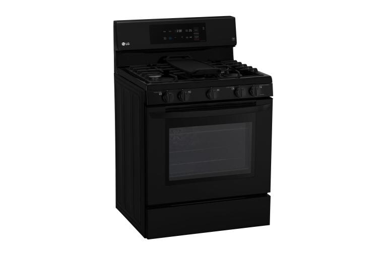 LG 5.4 cu. ft. Gas Single Oven Range with EvenJet™ Fan Convection and EasyClean®, LRG3193SB, thumbnail 2