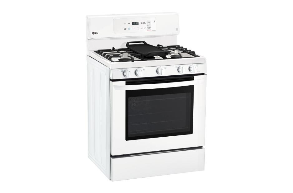LG 5.4 cu. ft. Gas Single Oven Range with EvenJet™ Fan Convection and EasyClean®, LRG3193SW, thumbnail 2
