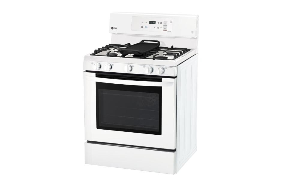 LG 5.4 cu. ft. Gas Single Oven Range with EvenJet™ Fan Convection and EasyClean®, LRG3193SW, thumbnail 3