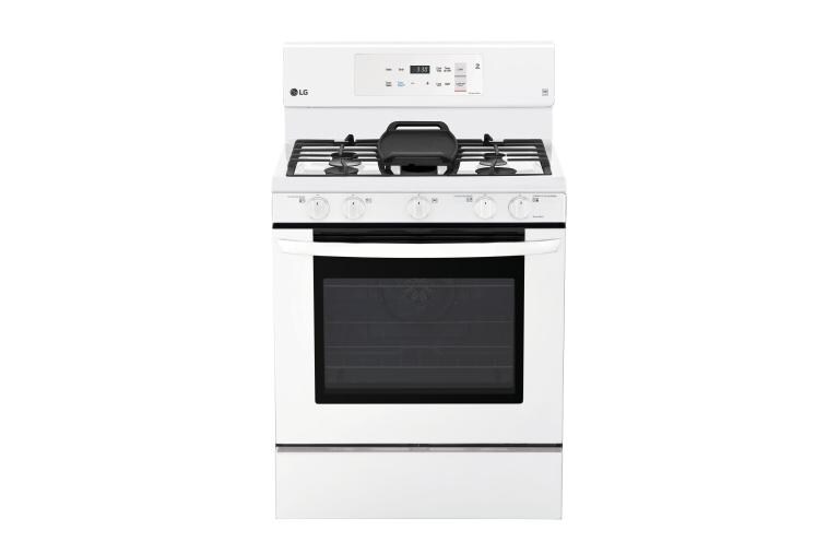 LG 5.4 cu. ft. Gas Single Oven Range with EvenJet™ Fan Convection and EasyClean®, LRG3193SW, thumbnail 1
