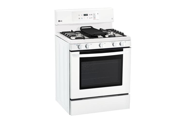 LG 5.4 cu. ft. Gas Single Oven Range with EvenJet™ Fan Convection and EasyClean®, LRG3193SW, thumbnail 2