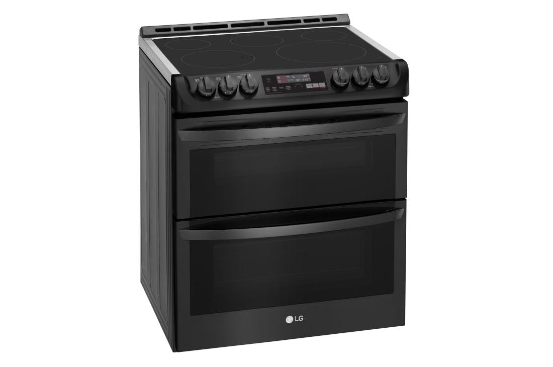 LG 7.3 cu. ft. Smart wi-fi Enabled Electric Double Oven Slide-In Range with ProBake Convection® and EasyClean®, LTE4815BM, thumbnail 2