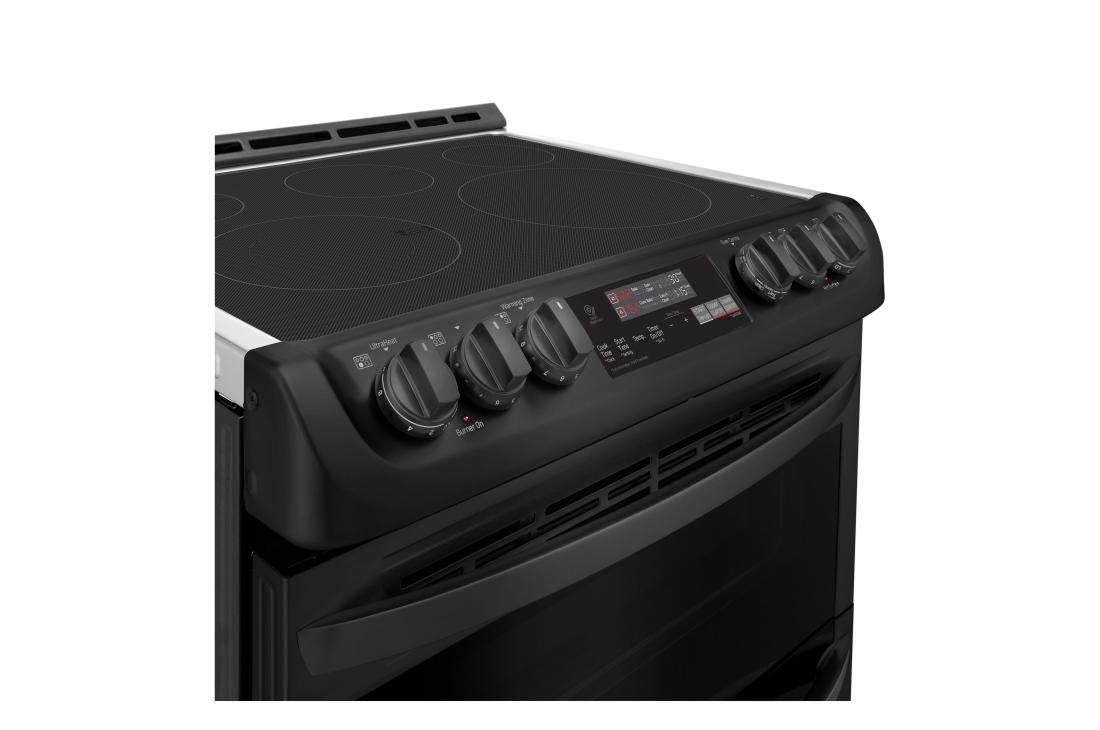 LG 7.3 cu. ft. Smart wi-fi Enabled Electric Double Oven Slide-In Range with ProBake Convection® and EasyClean®, LTE4815BM, thumbnail 5