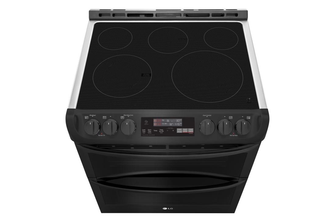 LG 7.3 cu. ft. Smart wi-fi Enabled Electric Double Oven Slide-In Range with ProBake Convection® and EasyClean®, LTE4815BM, thumbnail 6