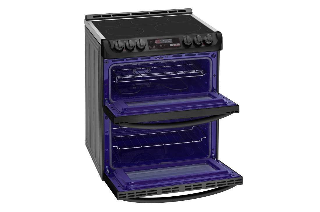 LG 7.3 cu. ft. Smart wi-fi Enabled Electric Double Oven Slide-In Range with ProBake Convection® and EasyClean®, LTE4815BM, thumbnail 8