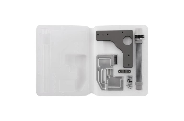 LG 27'' Laundry Stacking Kit - Chrome, TSTK1, thumbnail 1