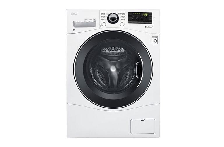LG 2.3 cu. ft. Capacity 24” Compact Front Load Washer w/ NFC Tag On, WM1388HW, thumbnail 1