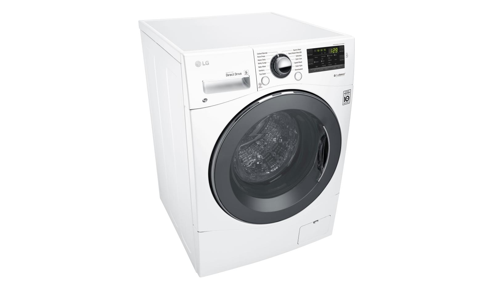 LG WM1388HW 2.3 cu. ft. Capacity 24” Compact Front Load Washer w/ NFC Tag On LG USA Business