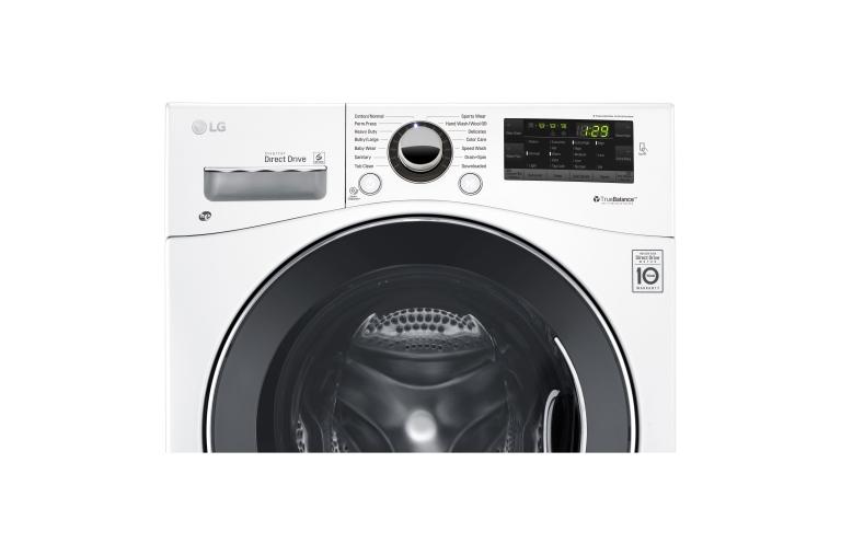 LG 2.3 cu. ft. Capacity 24” Compact Front Load Washer w/ NFC Tag On, WM1388HW, thumbnail 3