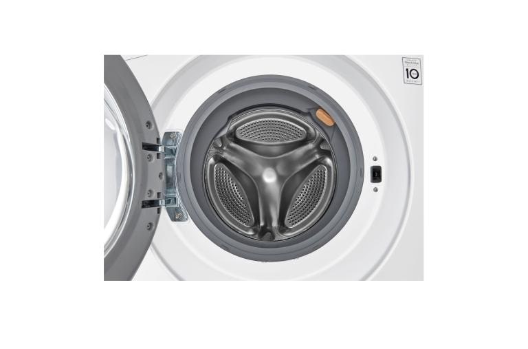 LG 2.3 cu. ft. Capacity 24” Compact Front Load Washer w/ NFC Tag On, WM1388HW, thumbnail 4