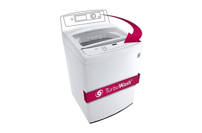 LG 4.9 cu.ft. Mega Capacity Front Control TurboWash™ Washer, WT1701CW, thumbnail 1