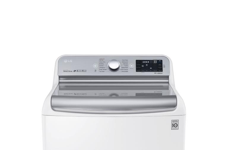 LG 5.7 cu.ft. Mega Capacity Top Load Washer With TurboWash® Technology, WT7700HWA, thumbnail 3