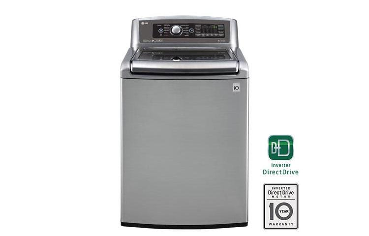 LG 27 Inch Top Load Washer with TurboWash in Graphite Steel