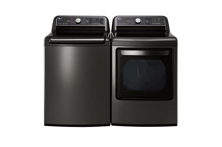 LG 5.2 cu. ft. Mega Capacity Top Load Washer with TurboWash® Technology, WT7600HKA, thumbnail 2