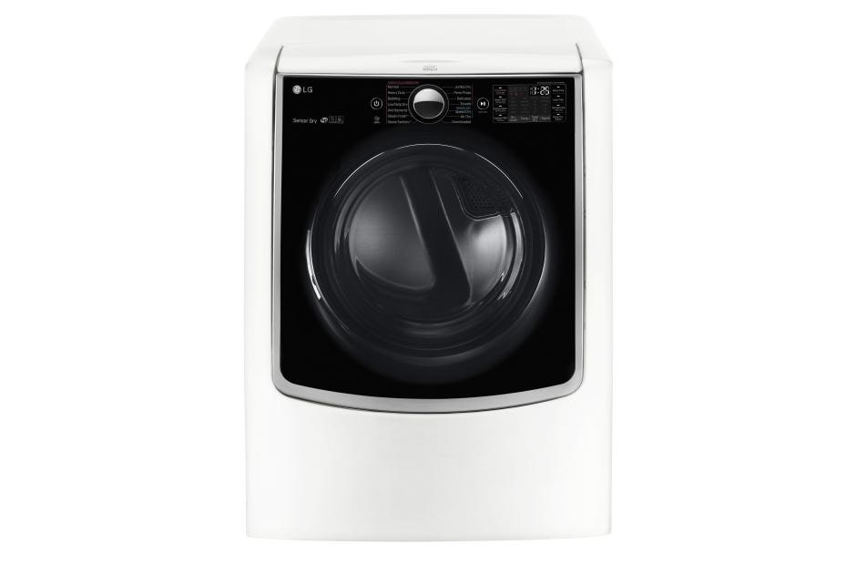 LG 9.0 cu. ft. Large Smart wi-fi Enabled Electric Dryer w/ TurboSteam™, DLEX9000W, thumbnail 2