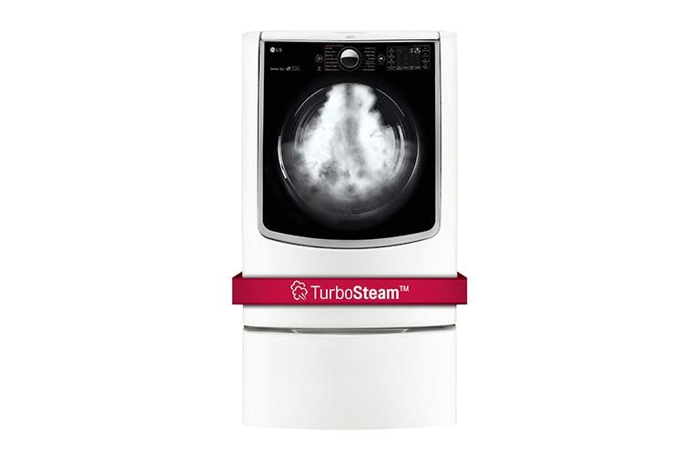 LG 9.0 cu. ft. Large Smart wi-fi Enabled Gas Dryer w/ TurboSteam™ , 9.0 cu. ft. Large Smart wi-fi Enabled Gas Dryer w/ TurboSteam™ , DLGX9001W, thumbnail 1
