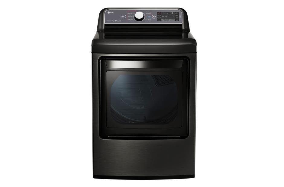 LG 7.3 cu. ft. Ultra Large Capacity TurboSteam™ Electric Dryer with EasyLoad™ Door, DLEX7600KE, thumbnail 2