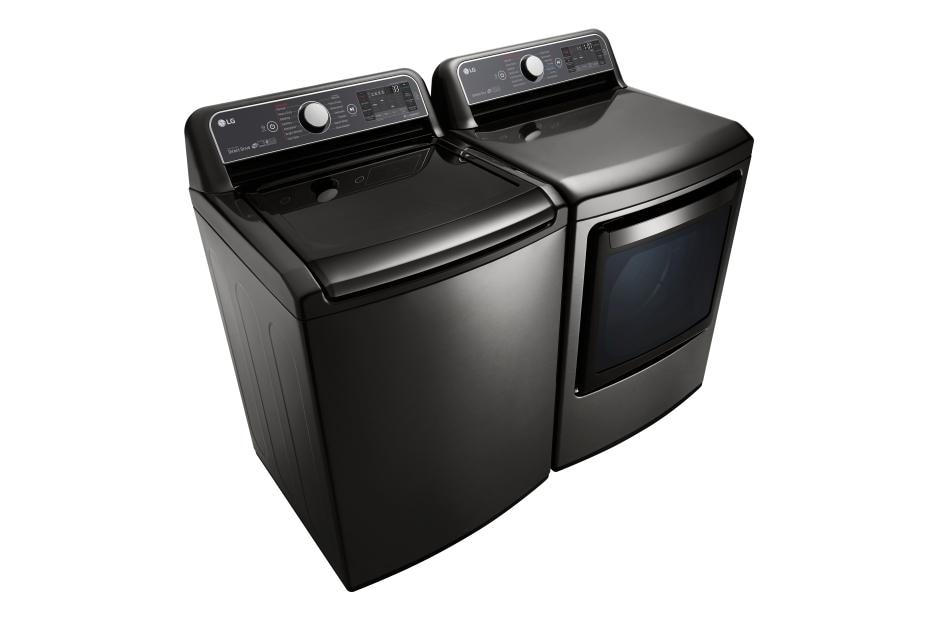 LG 7.3 cu. ft. Ultra Large Capacity TurboSteam™ Electric Dryer with EasyLoad™ Door, DLEX7600KE, thumbnail 4