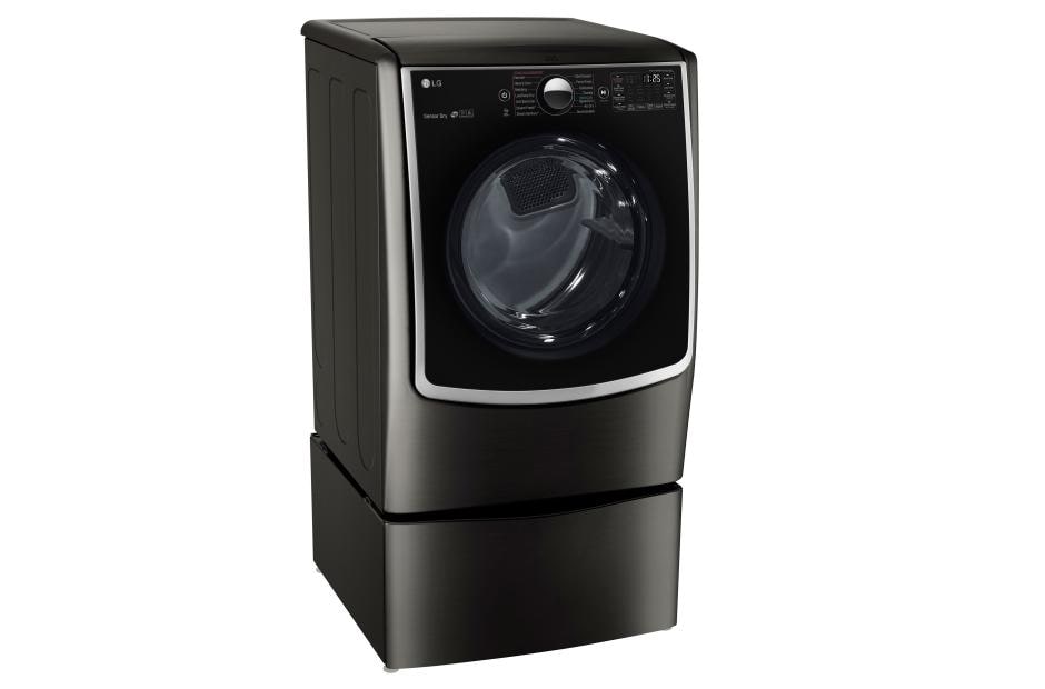 LG 7.4 cu.ft. Ultra Large Capacity TurboSteam™ Electric Dryer w/ On-Door Control Panel, DLEX5005K, thumbnail 2