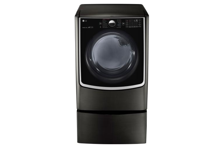 LG 7.4 cu.ft. Ultra Large Capacity TurboSteam™ Electric Dryer w/ On-Door Control Panel, DLEX5005K, thumbnail 1