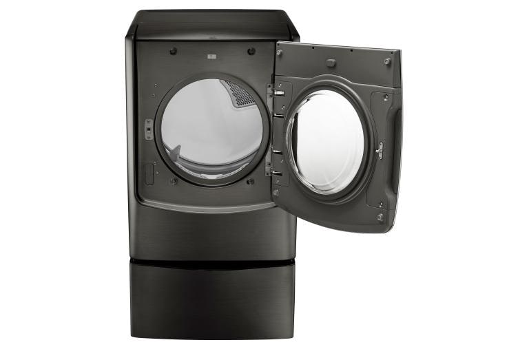 LG 7.4 cu.ft. Ultra Large Capacity TurboSteam™ Electric Dryer w/ On-Door Control Panel, DLEX5005K, thumbnail 3