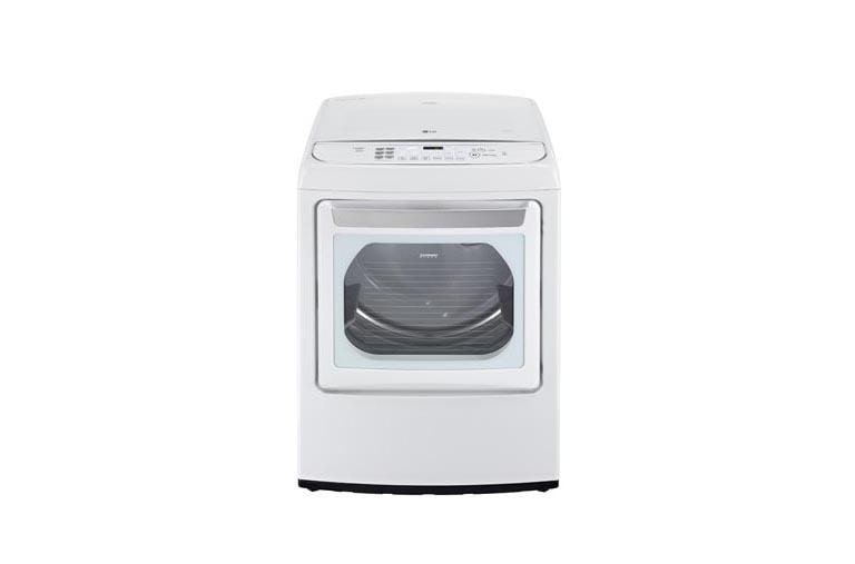 LG 7.3 cu. ft. Ultra Large Capacity High Efficiency Front Control SteamDryer™ w/ EasyLoad™ Door, DLEY1701WE, thumbnail 2
