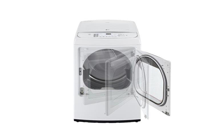 LG 7.3 cu. ft. Ultra Large Capacity High Efficiency Front Control SteamDryer™ w/ EasyLoad™ Door, DLEY1701WE, thumbnail 4