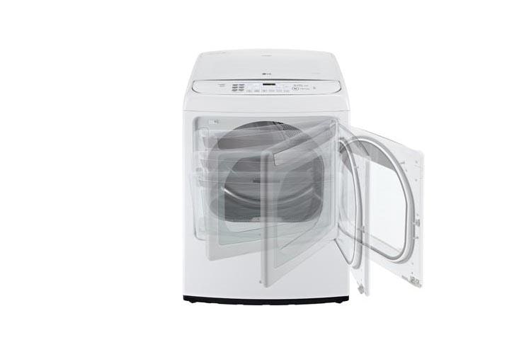 LG 7.3 cu. ft. Ultra Large Capacity High Efficiency Front Control SteamDryer™ w/ EasyLoad™ Door, DLEY1701WE, thumbnail 5