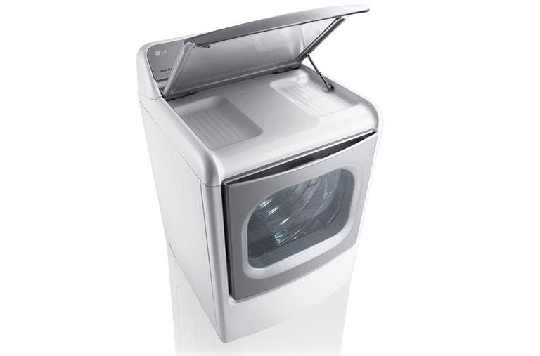 LG 9.0 Cu. Ft. Mega Large Capacity TurboSteam™ Dryer With EasyLoad™ Door, DLEX7700WE, thumbnail 4