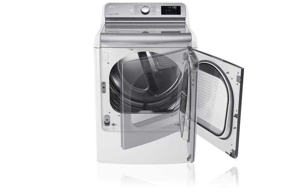 LG 9.0 Cu. Ft. Mega Large Capacity TurboSteam™ Dryer With EasyLoad™ Door, DLEX7700WE, thumbnail 10