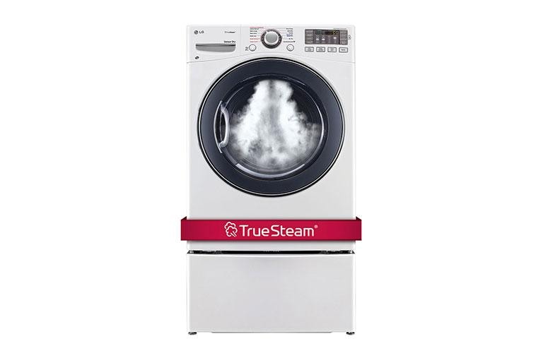 LG 7.4 cu. ft. Ultra Large Capacity SteamDryer™ w/ NFC Tag On, DLEX3570W, thumbnail 1