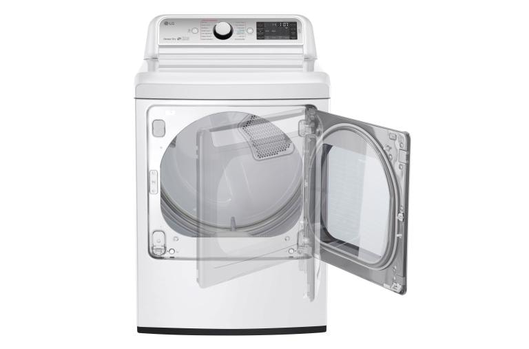 LG 7.3 cu. ft. Ultra Large Capacity TurboSteam™ Electric Dryer with EasyLoad™ Door, DLEX7600WE, thumbnail 4