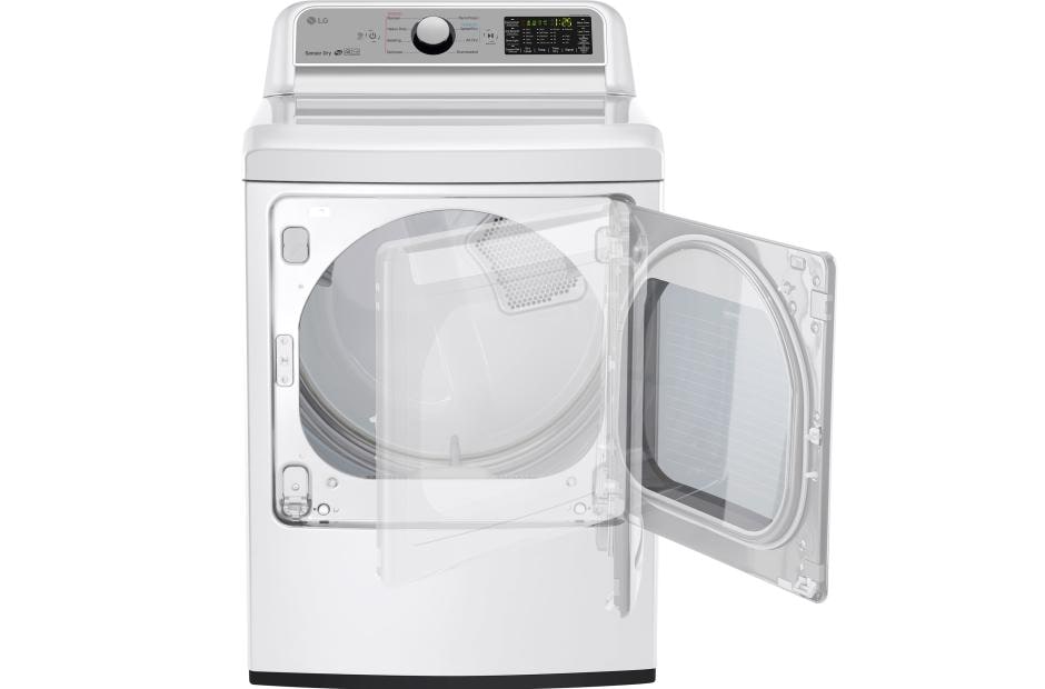 LG 7.3 cu. ft. Smart wi-fi Enabled Electric Dryer with Sensor Dry Technology, DLE7200WE, thumbnail 4