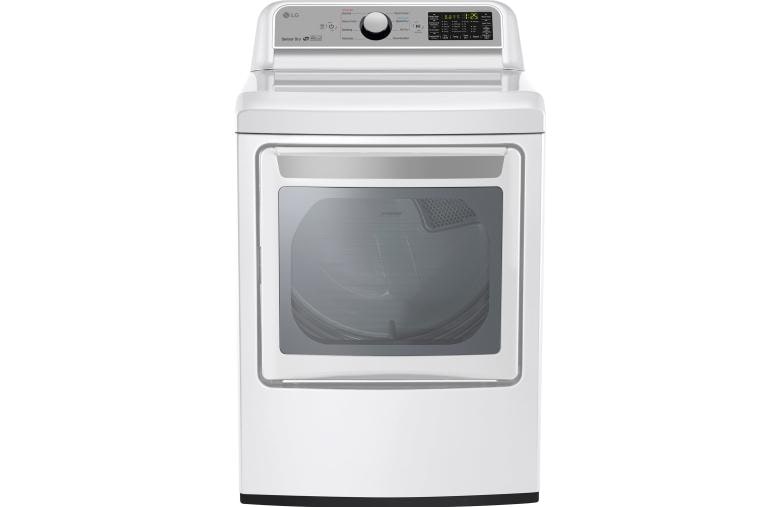 LG 7.3 cu. ft. Smart wi-fi Enabled Electric Dryer with Sensor Dry Technology, DLE7200WE, thumbnail 1