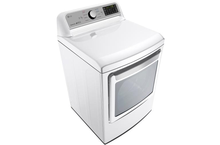 LG 7.3 cu. ft. Smart wi-fi Enabled Electric Dryer with Sensor Dry Technology, DLE7200WE, thumbnail 2