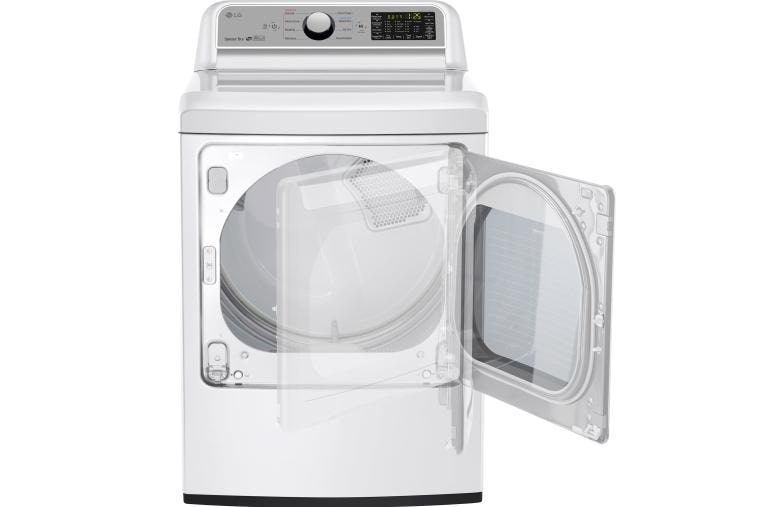 LG 7.3 cu. ft. Smart wi-fi Enabled Electric Dryer with Sensor Dry Technology, DLE7200WE, thumbnail 4