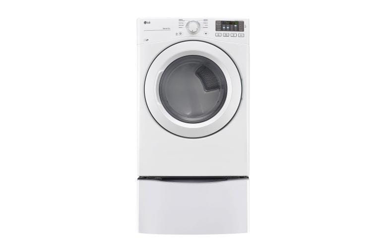 LG 7.4 cu. ft. Ultra Large Capacity Dryer w/ NFC Tag On Technology, DLE3180W, thumbnail 1