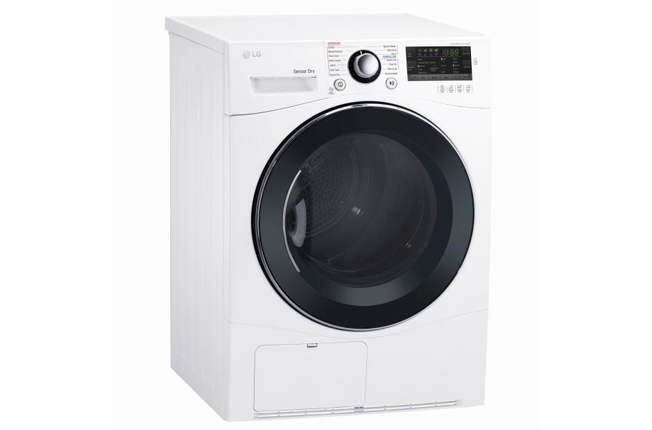 LG 4.2 cu.ft. Compact Electric Condensing Front Load Dryer, DLEC888W, thumbnail 3