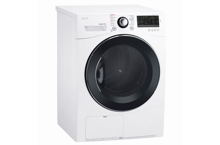 LG 4.2 cu.ft. Compact Electric Condensing Front Load Dryer, DLEC888W, thumbnail 3