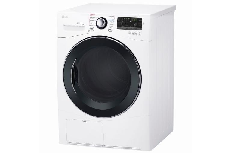 LG 4.2 cu.ft. Compact Electric Condensing Front Load Dryer, DLEC888W, thumbnail 4