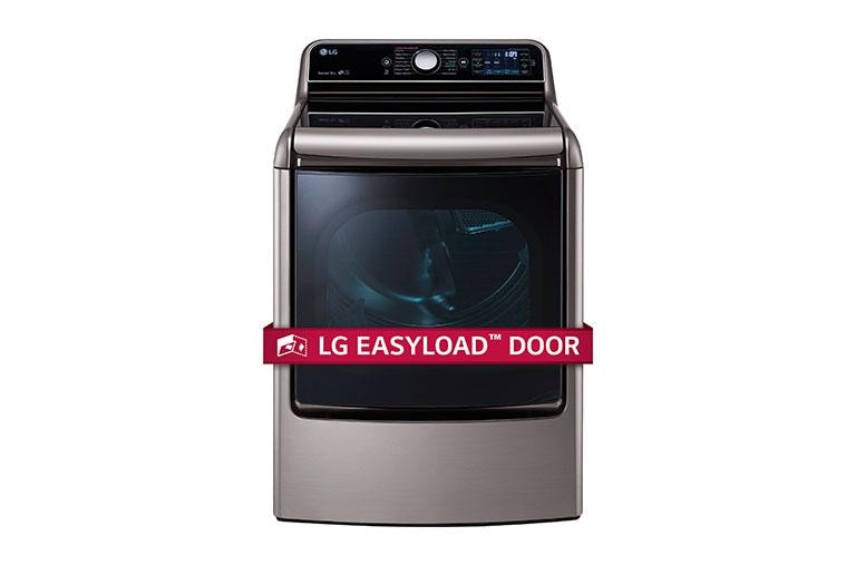 LG 9.0 Cu. Ft. Mega Large Capacity TurboSteam™ Dryer With EasyLoad™ Door, DLEX7700VE, thumbnail 1